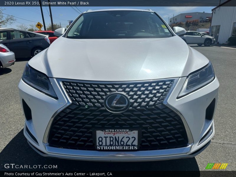 Eminent White Pearl / Black 2020 Lexus RX 350