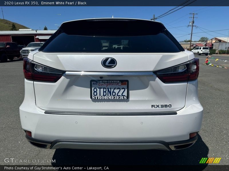 Eminent White Pearl / Black 2020 Lexus RX 350