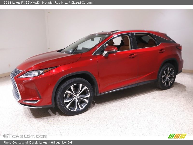 Matador Red Mica / Glazed Caramel 2021 Lexus RX 350 AWD