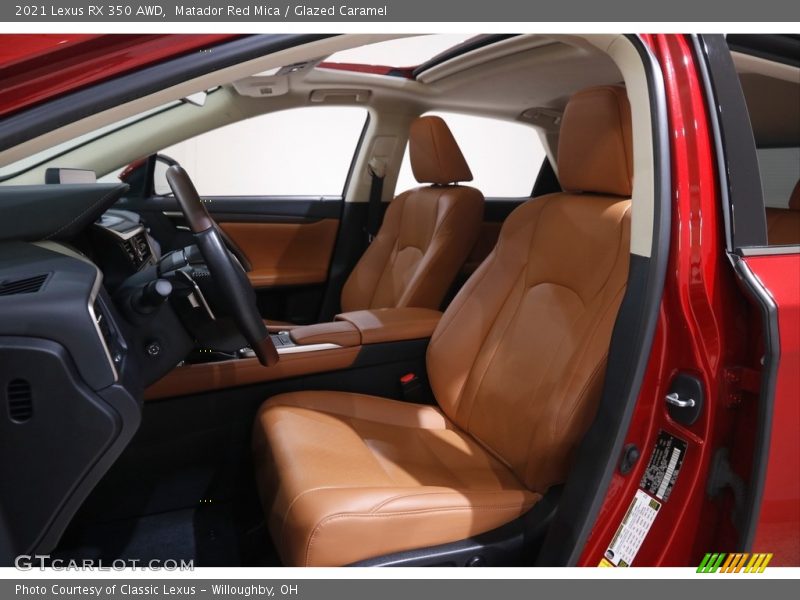 Matador Red Mica / Glazed Caramel 2021 Lexus RX 350 AWD