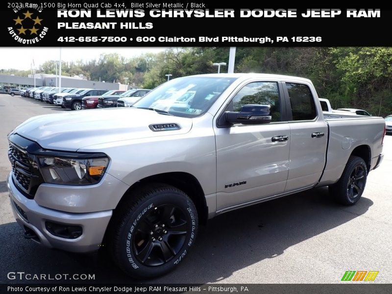 Billet Silver Metallic / Black 2023 Ram 1500 Big Horn Quad Cab 4x4