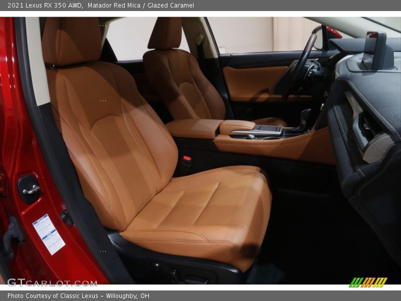 Matador Red Mica / Glazed Caramel 2021 Lexus RX 350 AWD