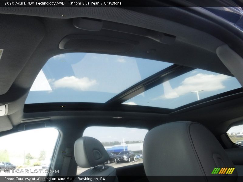 Fathom Blue Pearl / Graystone 2020 Acura RDX Technology AWD