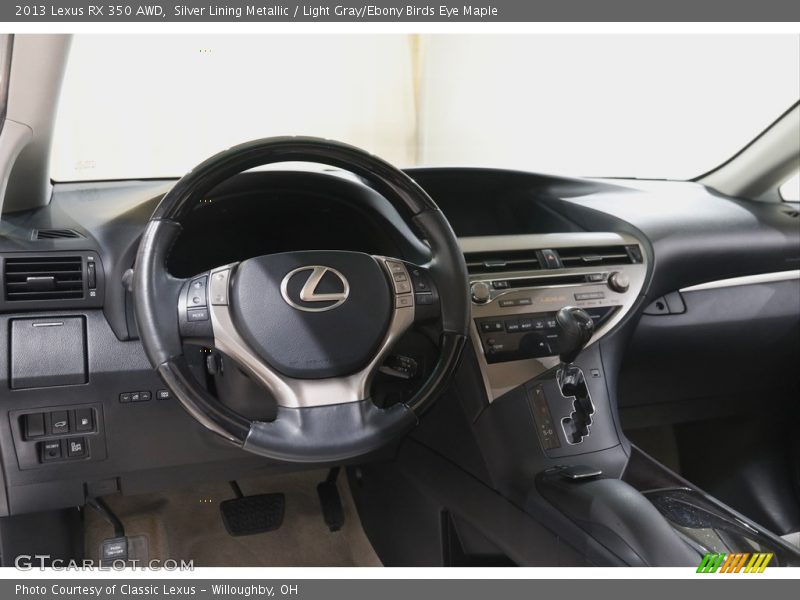 Silver Lining Metallic / Light Gray/Ebony Birds Eye Maple 2013 Lexus RX 350 AWD