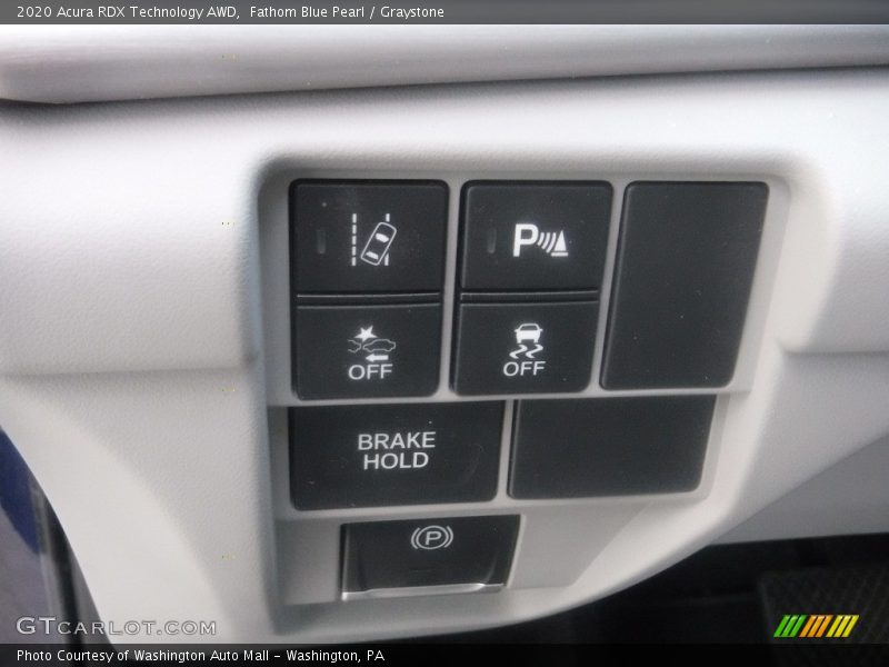 Fathom Blue Pearl / Graystone 2020 Acura RDX Technology AWD