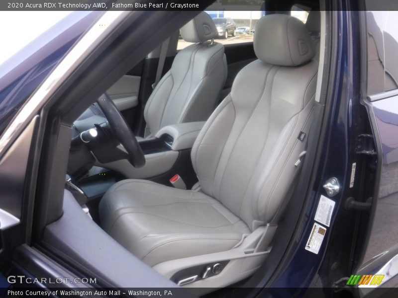 Fathom Blue Pearl / Graystone 2020 Acura RDX Technology AWD