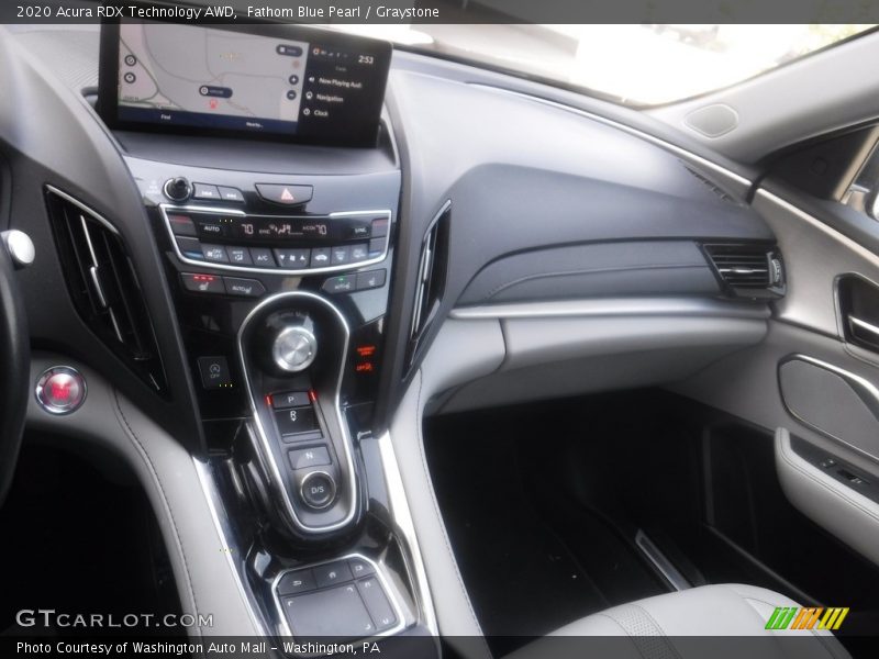 Fathom Blue Pearl / Graystone 2020 Acura RDX Technology AWD