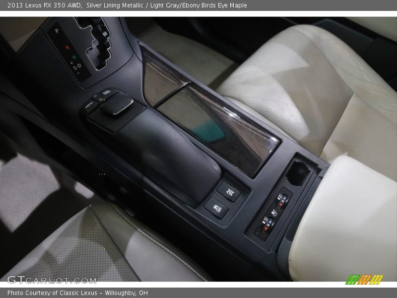 Silver Lining Metallic / Light Gray/Ebony Birds Eye Maple 2013 Lexus RX 350 AWD