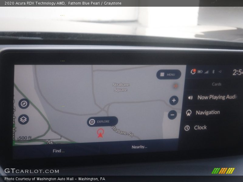 Fathom Blue Pearl / Graystone 2020 Acura RDX Technology AWD