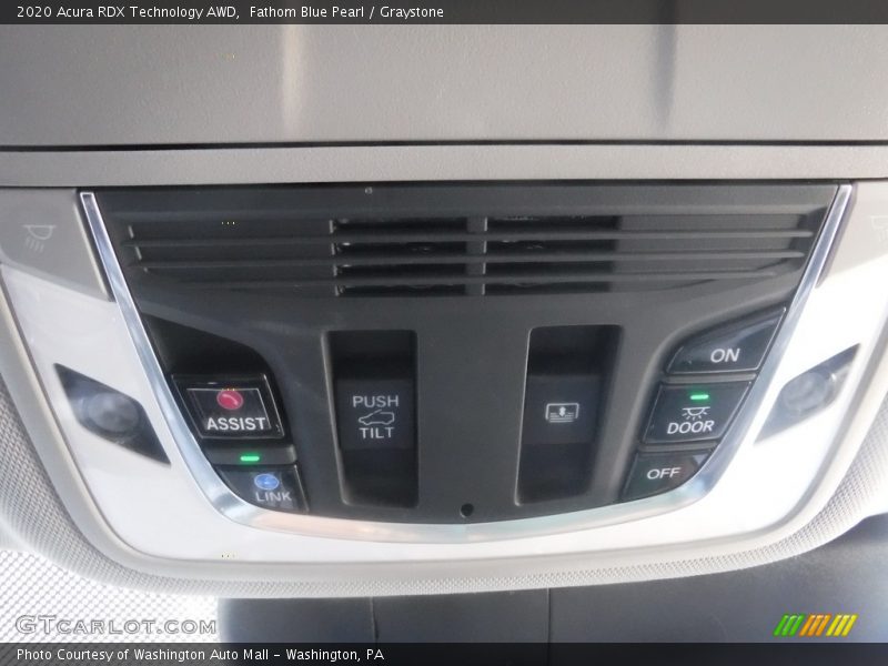 Fathom Blue Pearl / Graystone 2020 Acura RDX Technology AWD