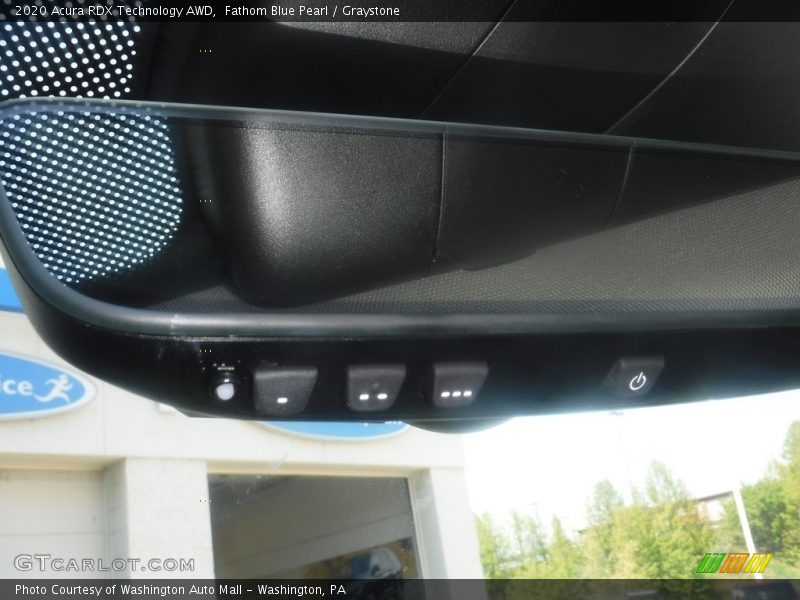 Fathom Blue Pearl / Graystone 2020 Acura RDX Technology AWD
