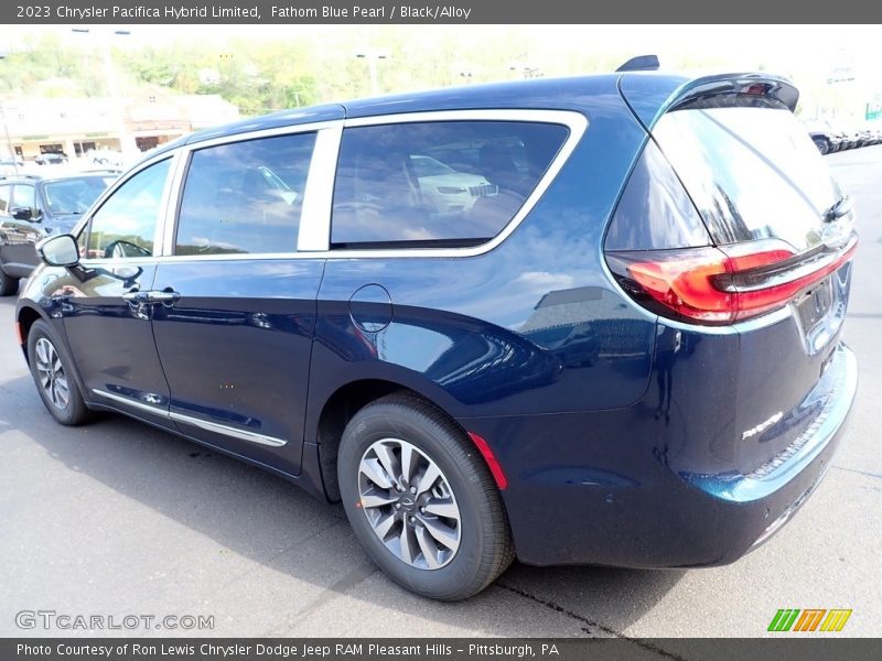 Fathom Blue Pearl / Black/Alloy 2023 Chrysler Pacifica Hybrid Limited