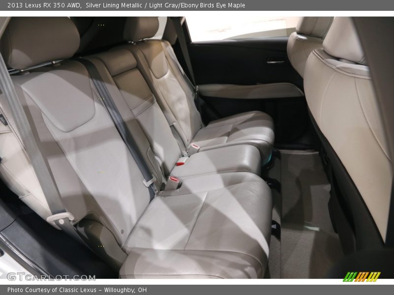 Silver Lining Metallic / Light Gray/Ebony Birds Eye Maple 2013 Lexus RX 350 AWD