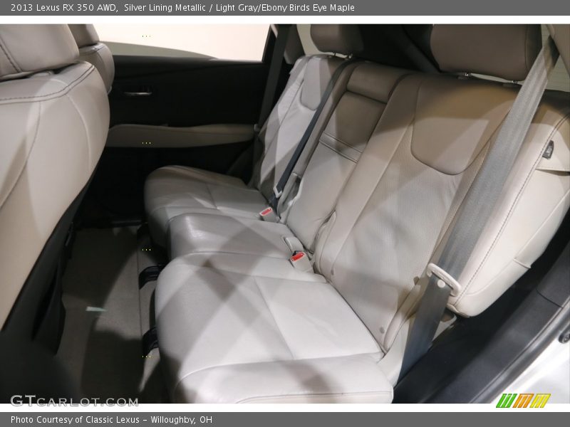 Silver Lining Metallic / Light Gray/Ebony Birds Eye Maple 2013 Lexus RX 350 AWD
