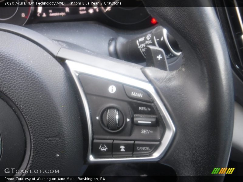 Fathom Blue Pearl / Graystone 2020 Acura RDX Technology AWD