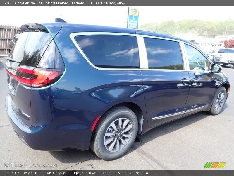 Fathom Blue Pearl / Black/Alloy 2023 Chrysler Pacifica Hybrid Limited