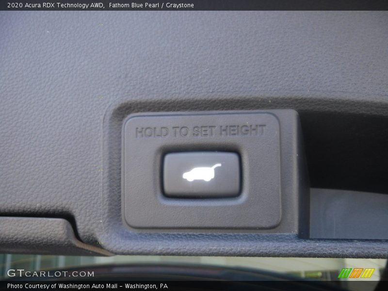 Fathom Blue Pearl / Graystone 2020 Acura RDX Technology AWD