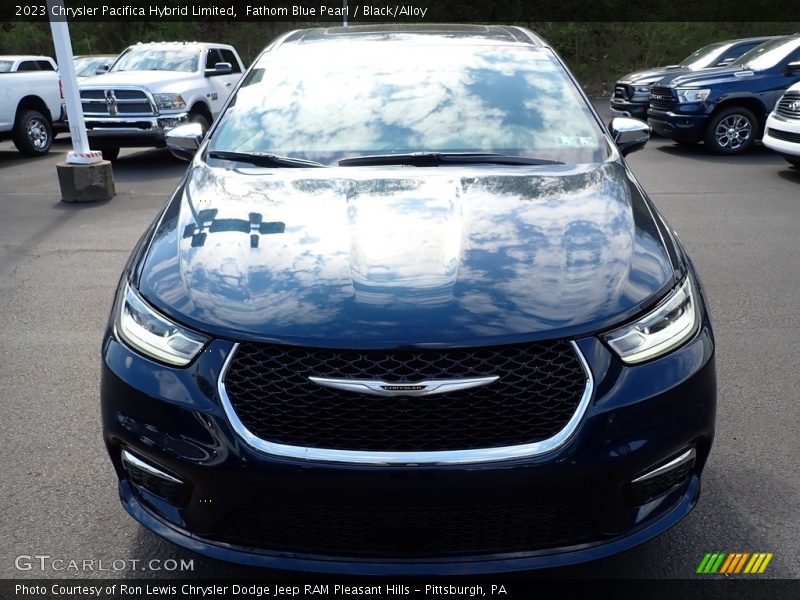 Fathom Blue Pearl / Black/Alloy 2023 Chrysler Pacifica Hybrid Limited