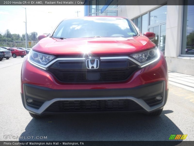 Radiant Red Metallic / Gray 2020 Honda CR-V EX AWD