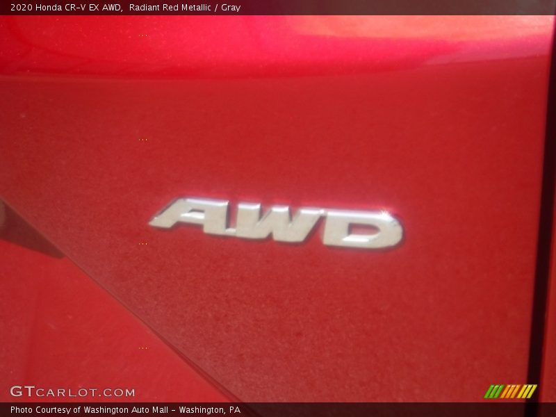 Radiant Red Metallic / Gray 2020 Honda CR-V EX AWD