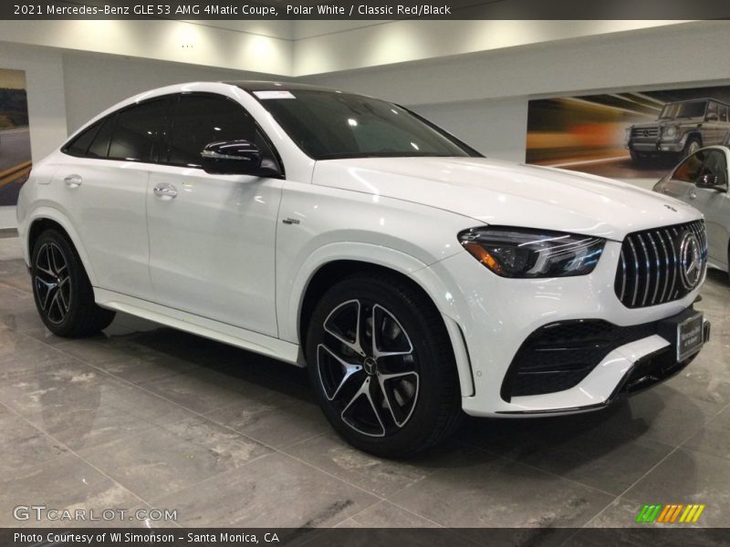 Polar White / Classic Red/Black 2021 Mercedes-Benz GLE 53 AMG 4Matic Coupe