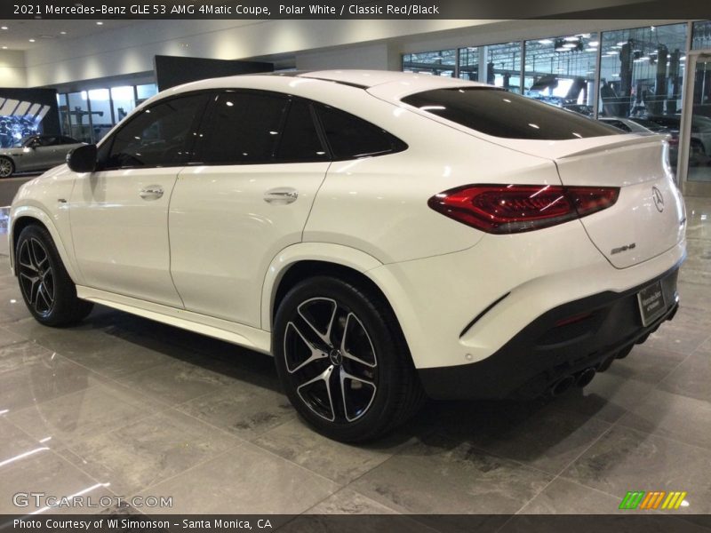 Polar White / Classic Red/Black 2021 Mercedes-Benz GLE 53 AMG 4Matic Coupe