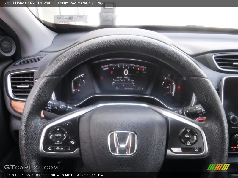 Radiant Red Metallic / Gray 2020 Honda CR-V EX AWD