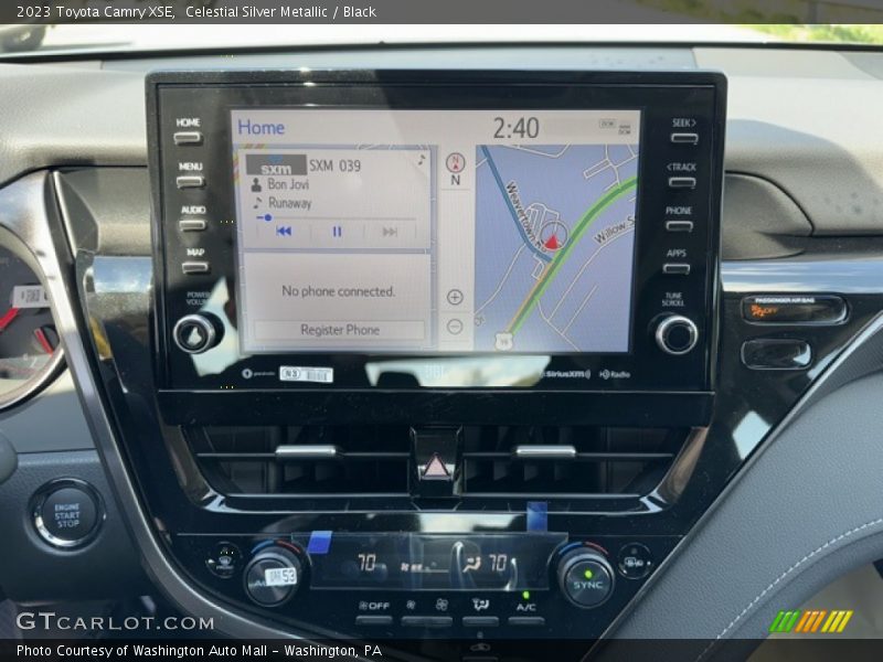 Celestial Silver Metallic / Black 2023 Toyota Camry XSE