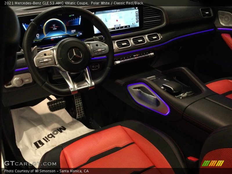 Polar White / Classic Red/Black 2021 Mercedes-Benz GLE 53 AMG 4Matic Coupe