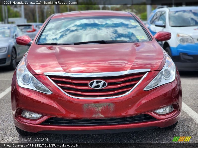 Sparkling Ruby / Camel 2013 Hyundai Sonata GLS