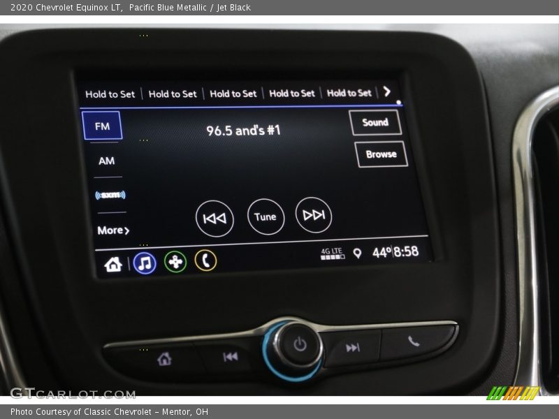 Pacific Blue Metallic / Jet Black 2020 Chevrolet Equinox LT