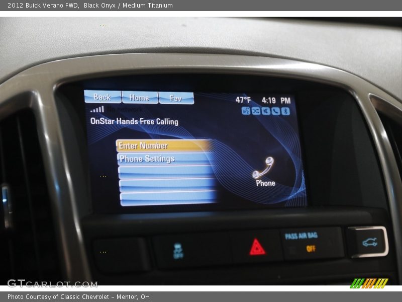 Black Onyx / Medium Titanium 2012 Buick Verano FWD