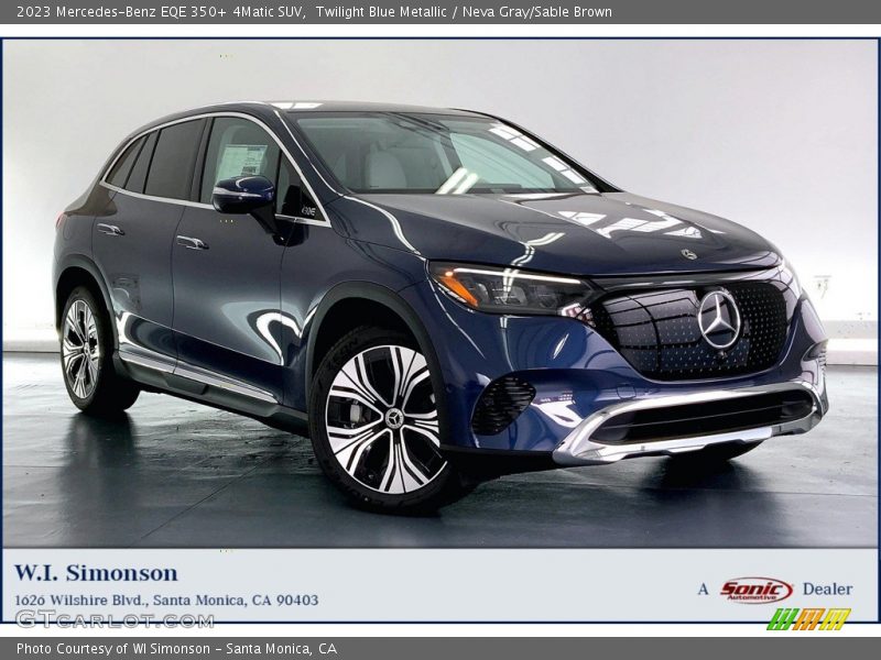 Twilight Blue Metallic / Neva Gray/Sable Brown 2023 Mercedes-Benz EQE 350+ 4Matic SUV