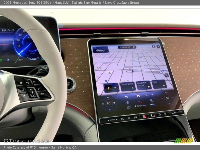 Navigation of 2023 EQE 350+ 4Matic SUV