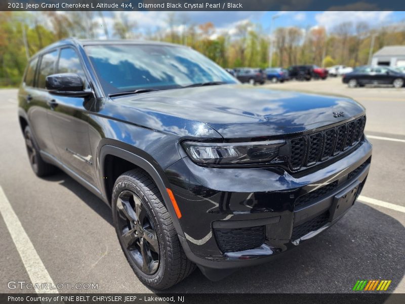 Diamond Black Crystal Pearl / Black 2021 Jeep Grand Cherokee L Altitude 4x4