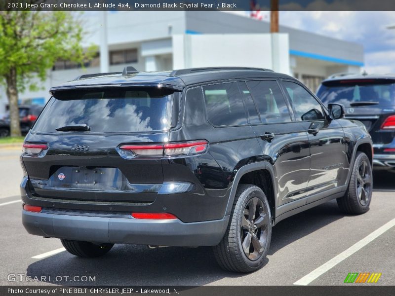 Diamond Black Crystal Pearl / Black 2021 Jeep Grand Cherokee L Altitude 4x4