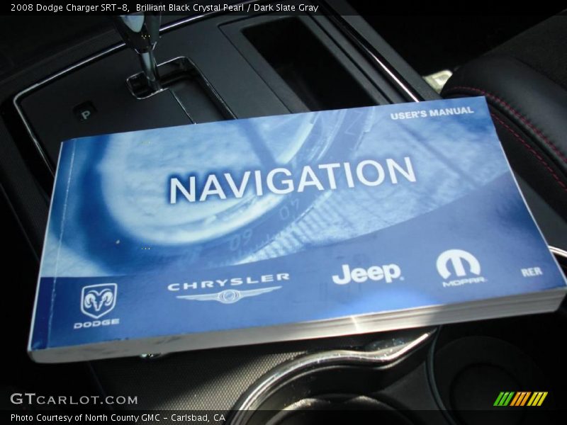 Brilliant Black Crystal Pearl / Dark Slate Gray 2008 Dodge Charger SRT-8