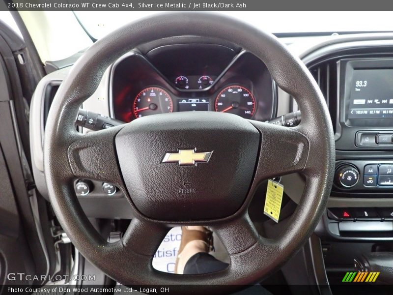 Silver Ice Metallic / Jet Black/Dark Ash 2018 Chevrolet Colorado WT Crew Cab 4x4