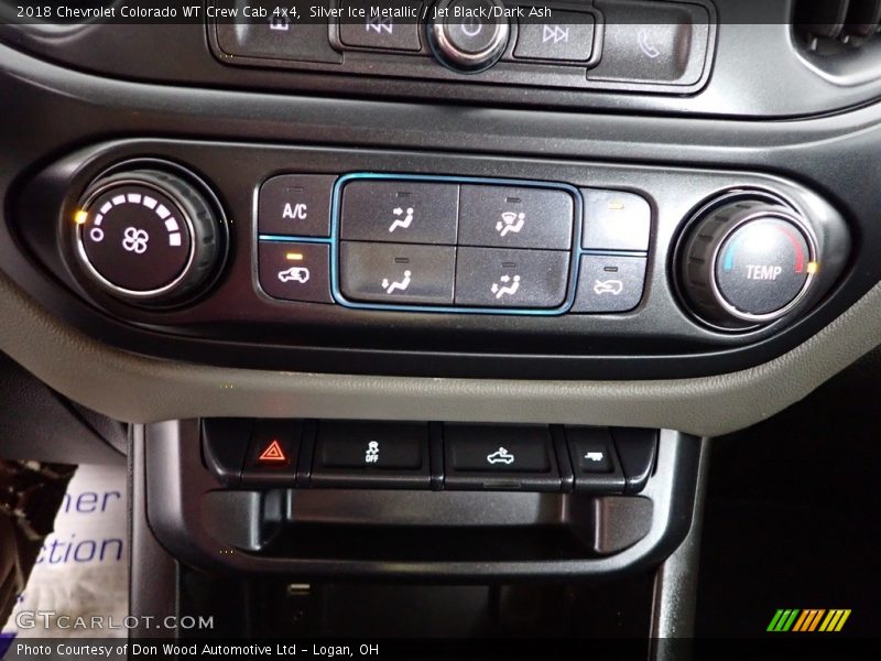 Silver Ice Metallic / Jet Black/Dark Ash 2018 Chevrolet Colorado WT Crew Cab 4x4