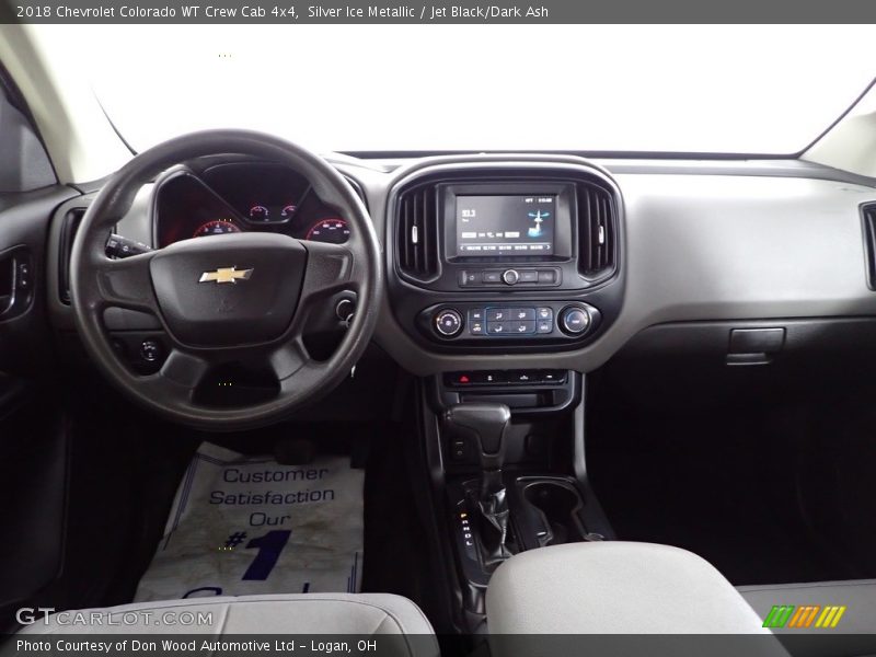 Silver Ice Metallic / Jet Black/Dark Ash 2018 Chevrolet Colorado WT Crew Cab 4x4