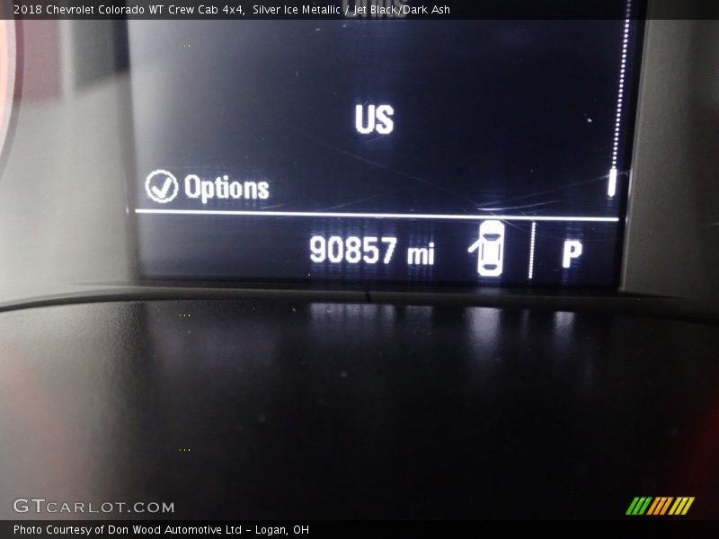 Silver Ice Metallic / Jet Black/Dark Ash 2018 Chevrolet Colorado WT Crew Cab 4x4