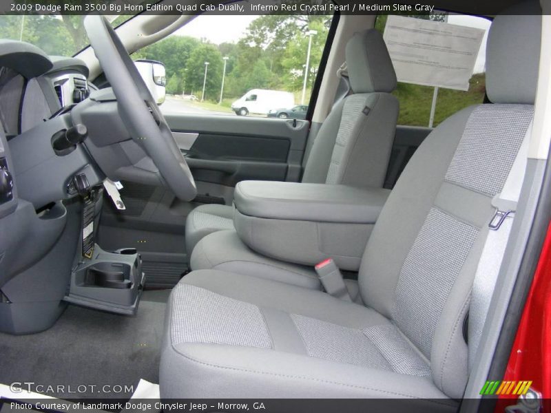 Inferno Red Crystal Pearl / Medium Slate Gray 2009 Dodge Ram 3500 Big Horn Edition Quad Cab Dually