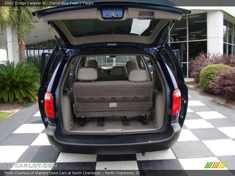 Patriot Blue Pearl / Taupe 2002 Dodge Caravan SE