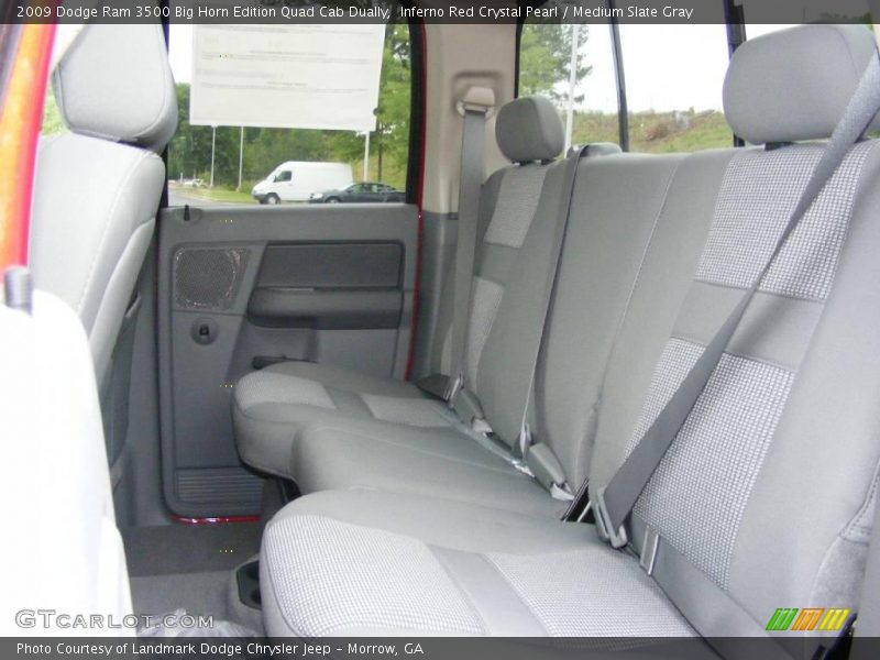 Inferno Red Crystal Pearl / Medium Slate Gray 2009 Dodge Ram 3500 Big Horn Edition Quad Cab Dually