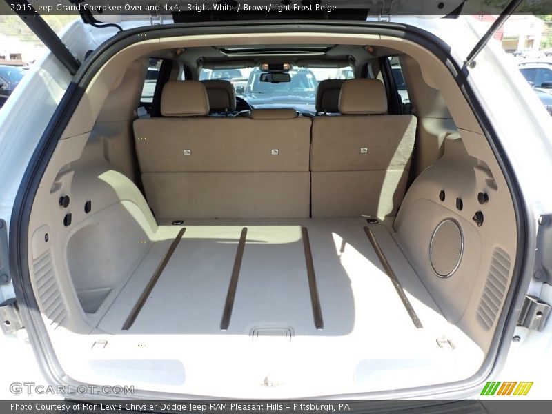 Bright White / Brown/Light Frost Beige 2015 Jeep Grand Cherokee Overland 4x4