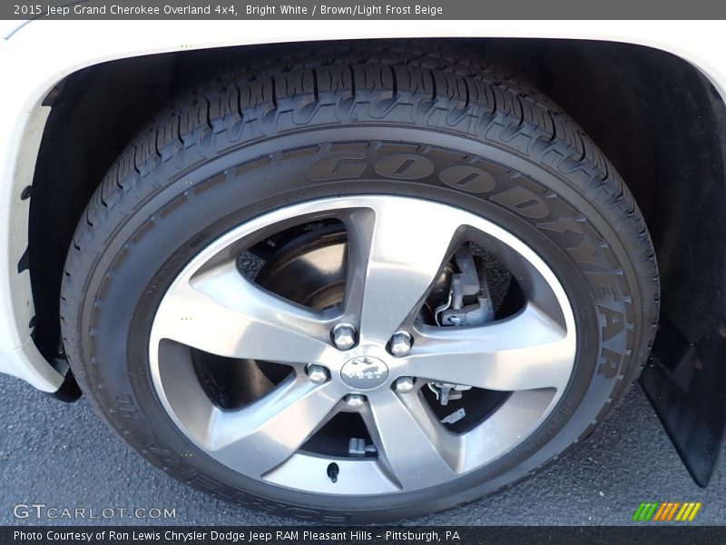 Bright White / Brown/Light Frost Beige 2015 Jeep Grand Cherokee Overland 4x4