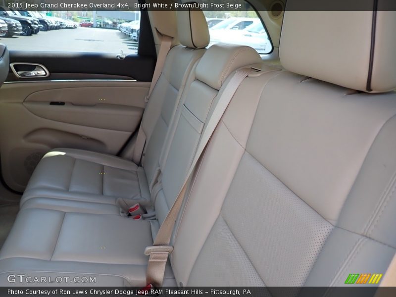 Bright White / Brown/Light Frost Beige 2015 Jeep Grand Cherokee Overland 4x4