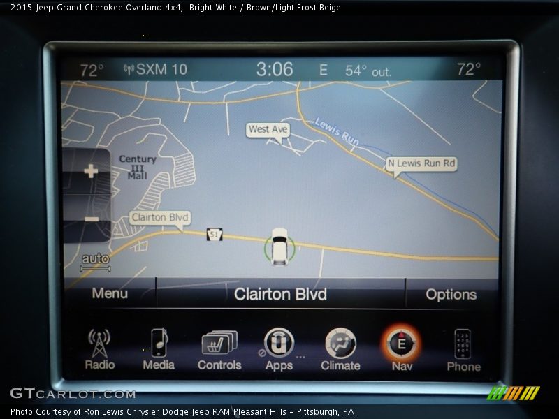 Bright White / Brown/Light Frost Beige 2015 Jeep Grand Cherokee Overland 4x4