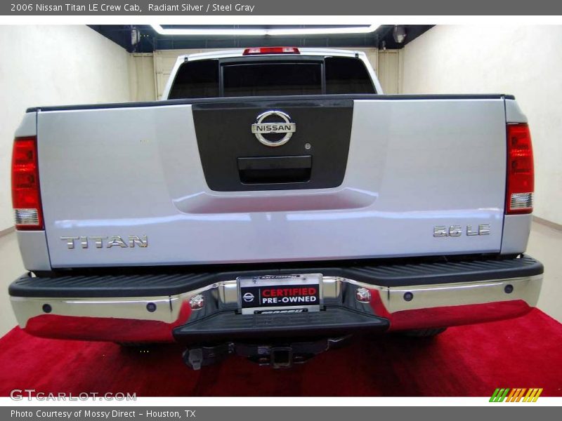 Radiant Silver / Steel Gray 2006 Nissan Titan LE Crew Cab