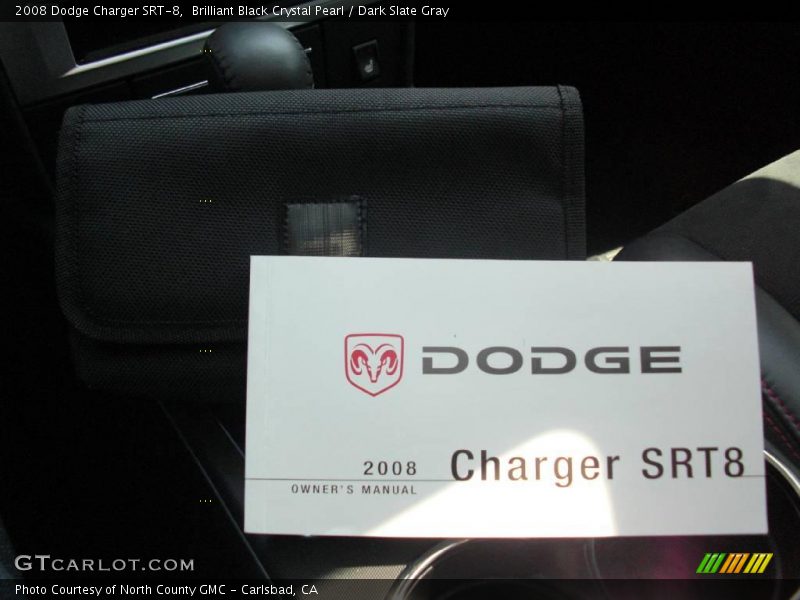 Brilliant Black Crystal Pearl / Dark Slate Gray 2008 Dodge Charger SRT-8